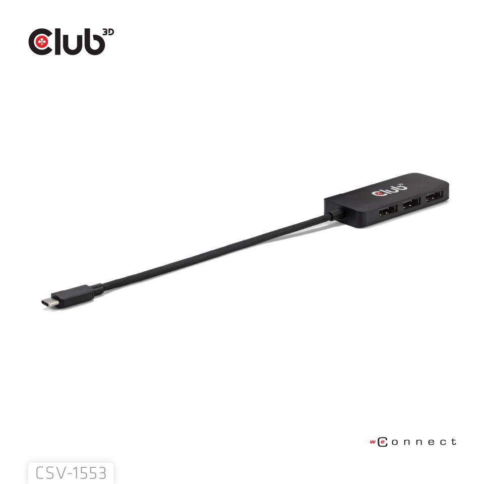 Club 3D Multi Stream Transport (MST) HUB - Tripple Display