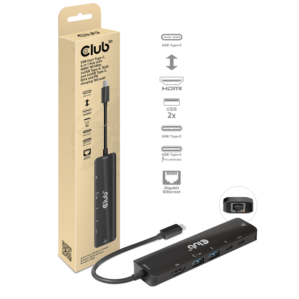 Club 3D USB-C auf HDMI Dockingstation