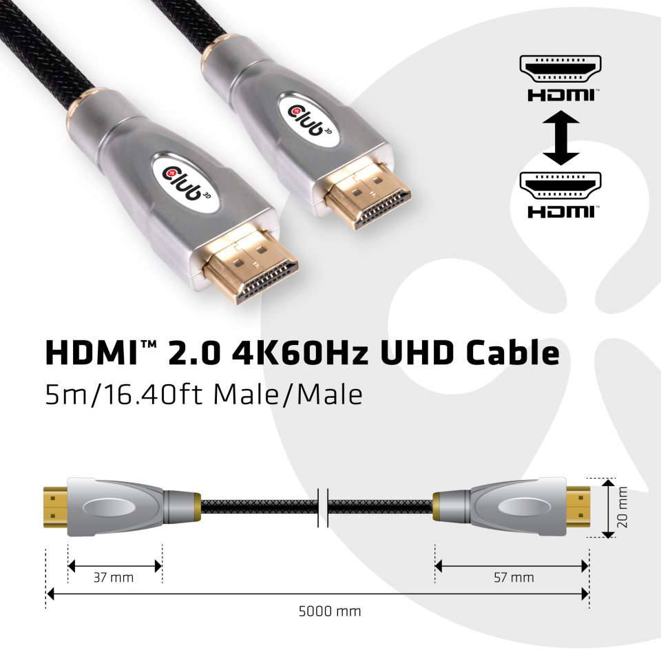 Club 3D HDMI 2.0 4K Kabel - 5m