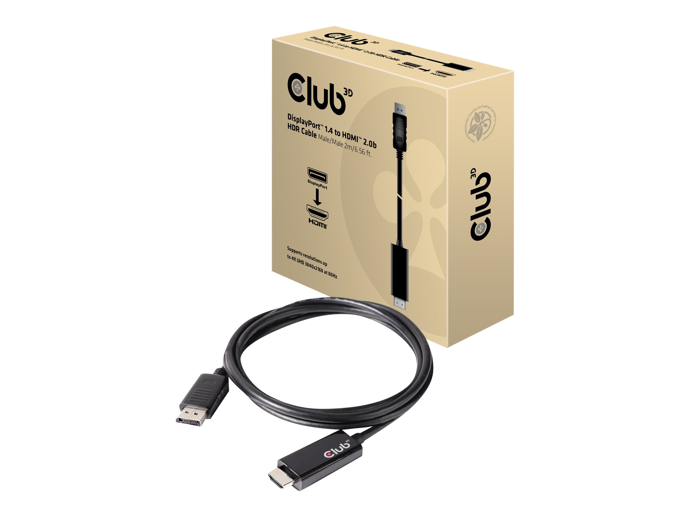 Club 3D DisplayPort auf HDMI Kabel - 2 m