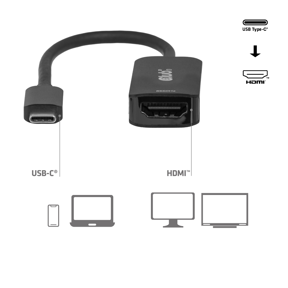 Club 3D USB Typ C auf HDMI 2.1 Adapter