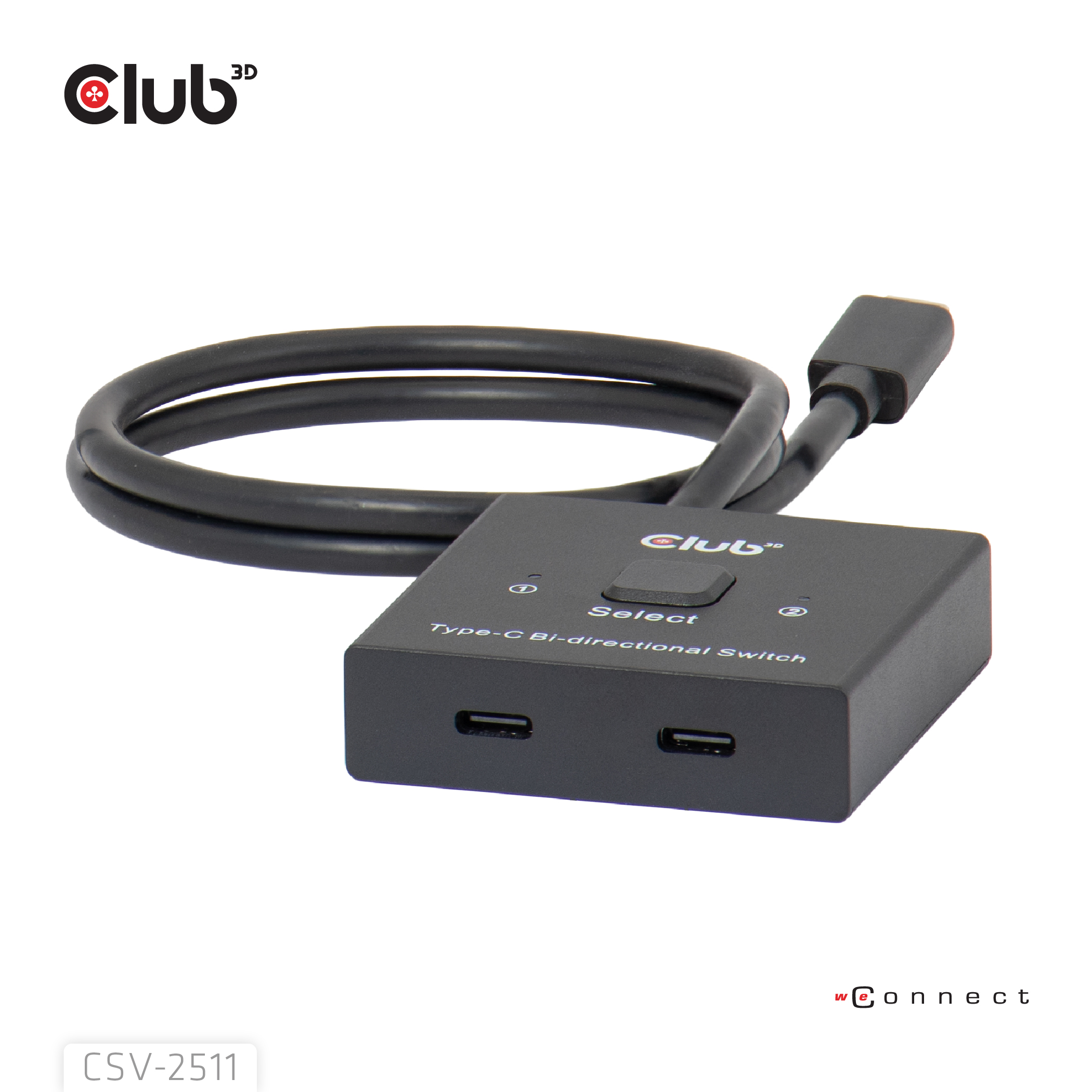Club 3D USB-C Switch - bidirektional 