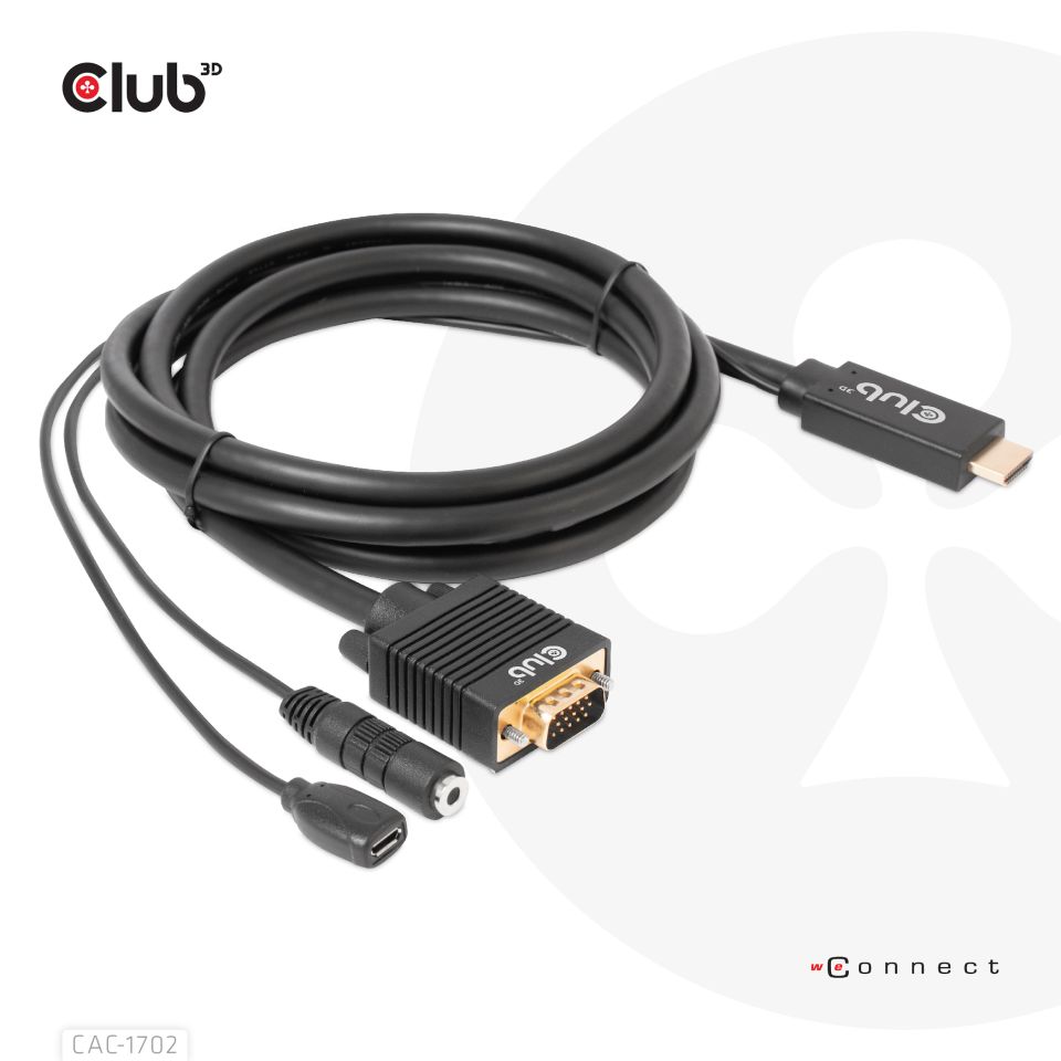 Club 3D Adapterkabel HDMI auf VGA - 2m