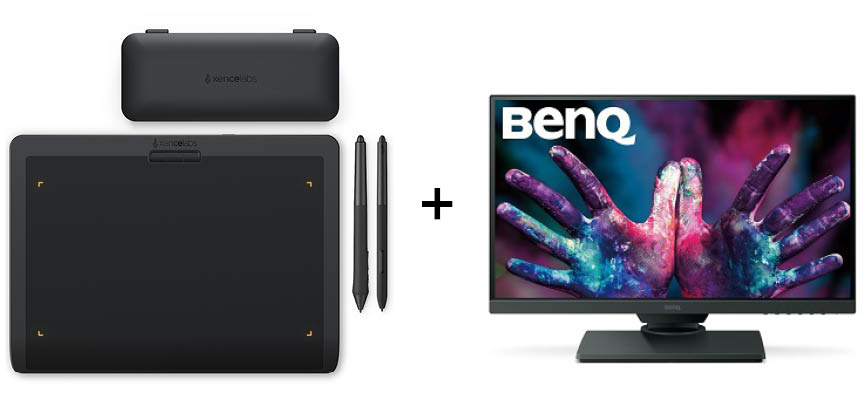 Bundle Xencelabs Pen Tablett S + BenQ PD2500Q