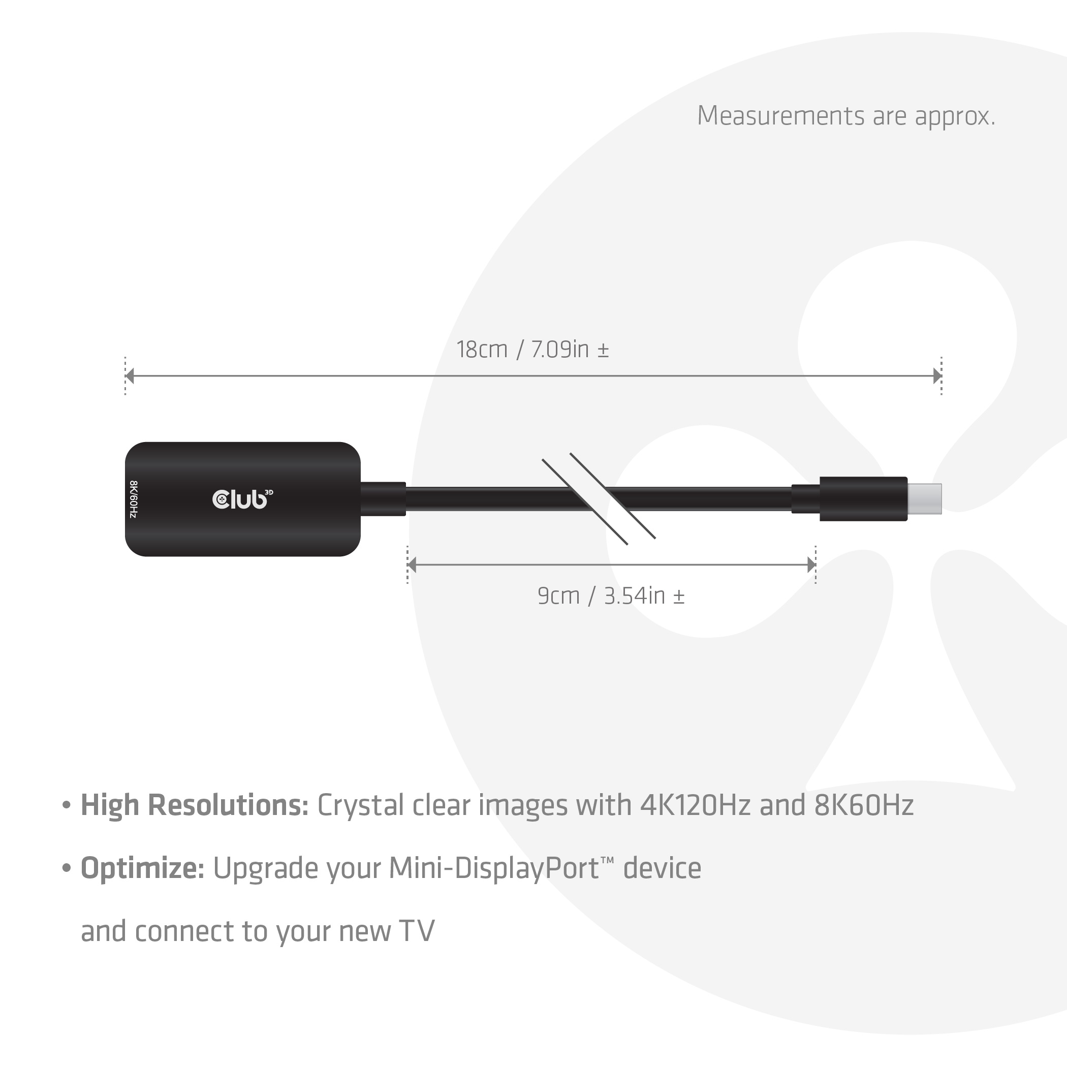 Club 3D Mini-DP auf HDMI Adapter