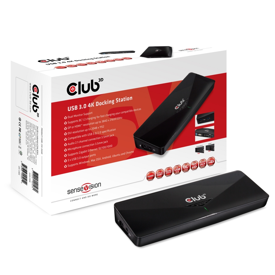 Club 3D USB Docking Station 3.0 4K