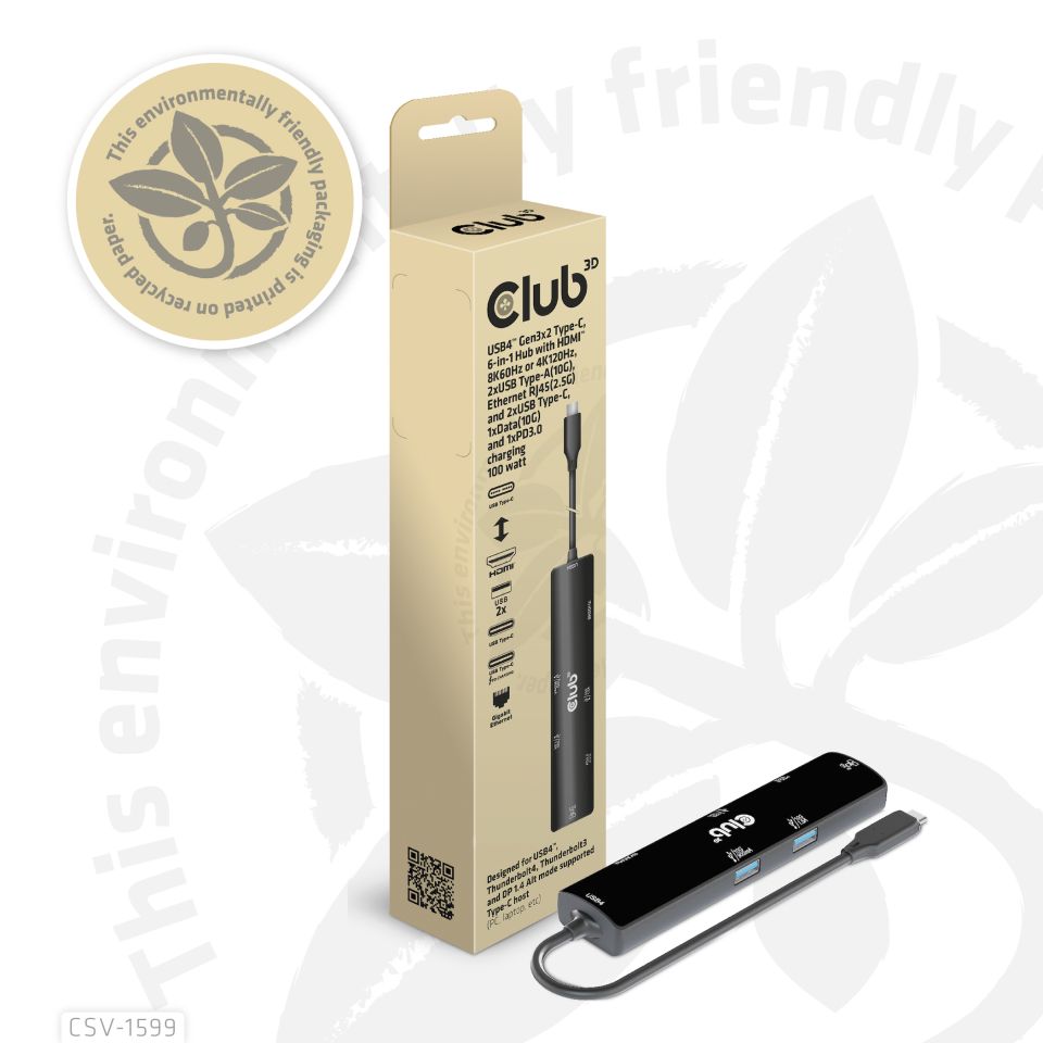 Club 3D Dockingstation 6-in-1  