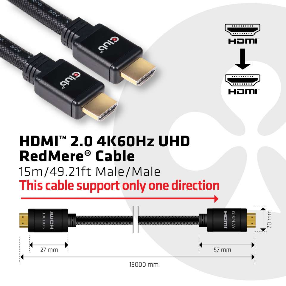 Club 3D HDMI 4k - 15 m