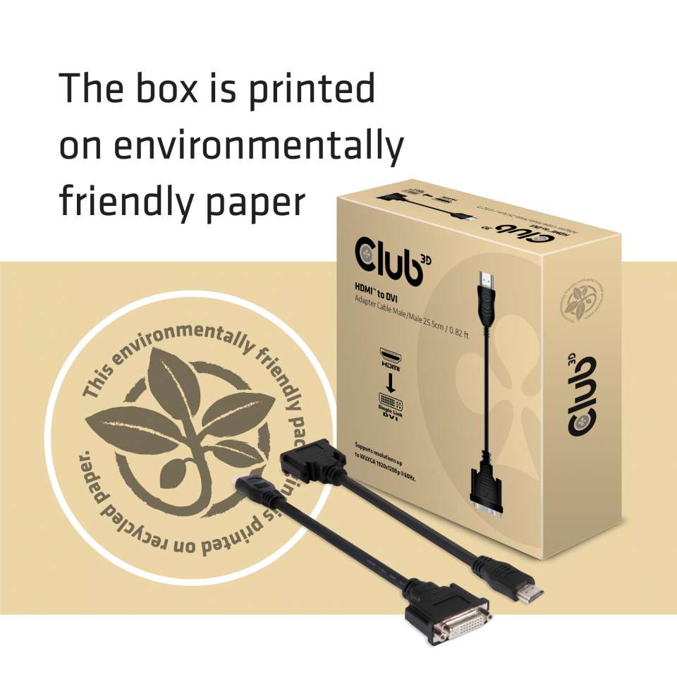 Club 3D HDMI™ auf DVI-D Single Link Adapter