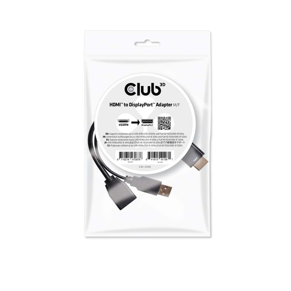 Club 3D HDMI auf DisplayPort Adapter