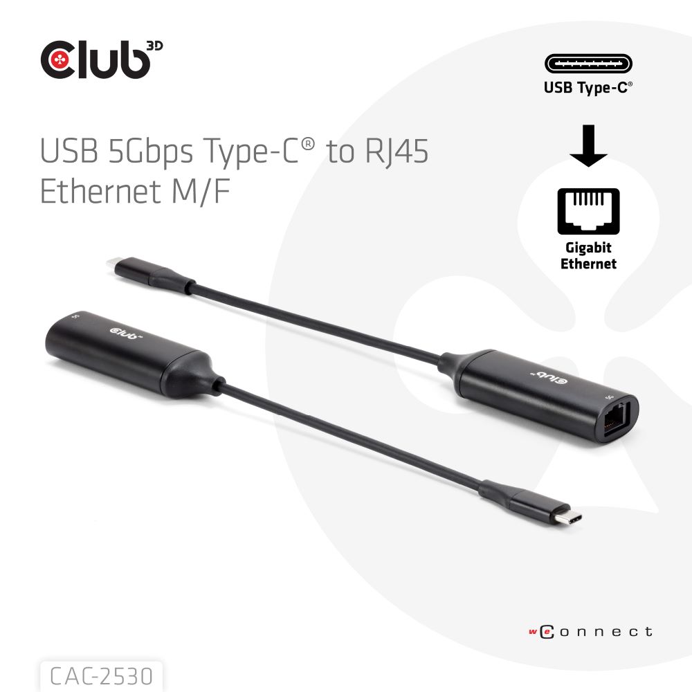 Club 3D Adapter USB-C auf RJ45 