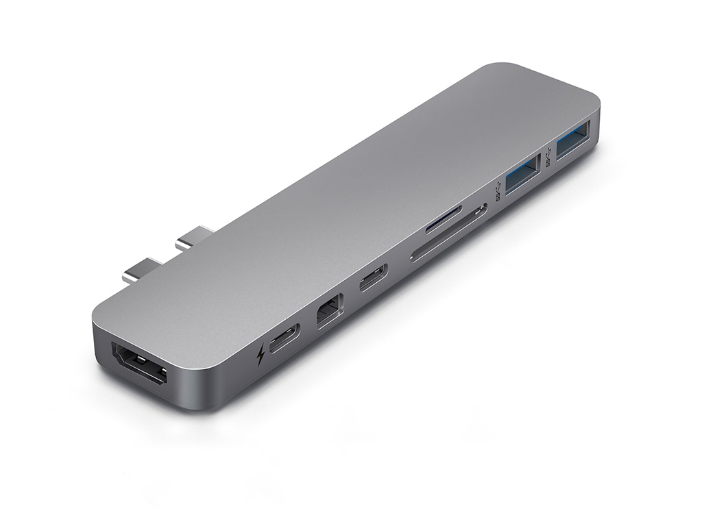 Hyper PRO 8-in-2 MacBook Pro Hub - Gray