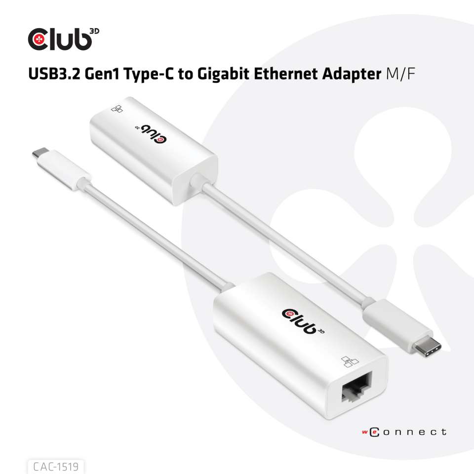 Club 3D USB-C auf Gigabit Ethernet Adapter
