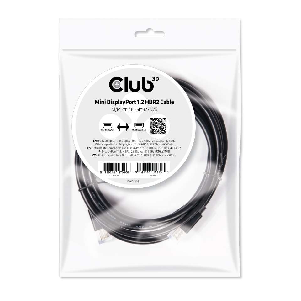 Club 3D Mini DisplayPort Kabel - 2m