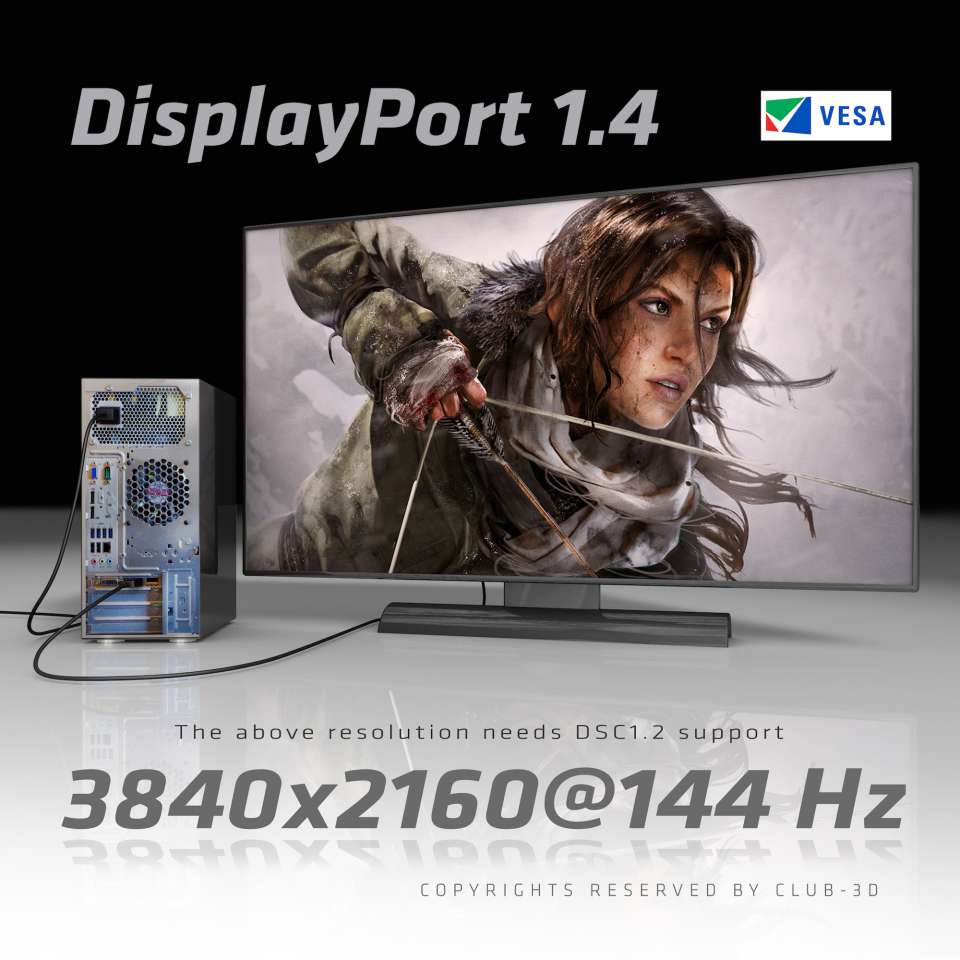 Club 3D DisplayPort Kabel - 4 m