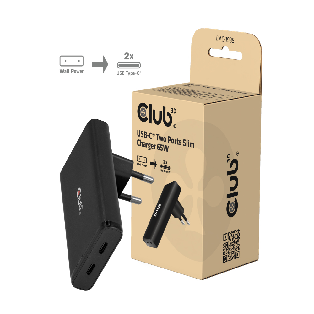 USB-C® Ladegerät Slim 2-Port 65W