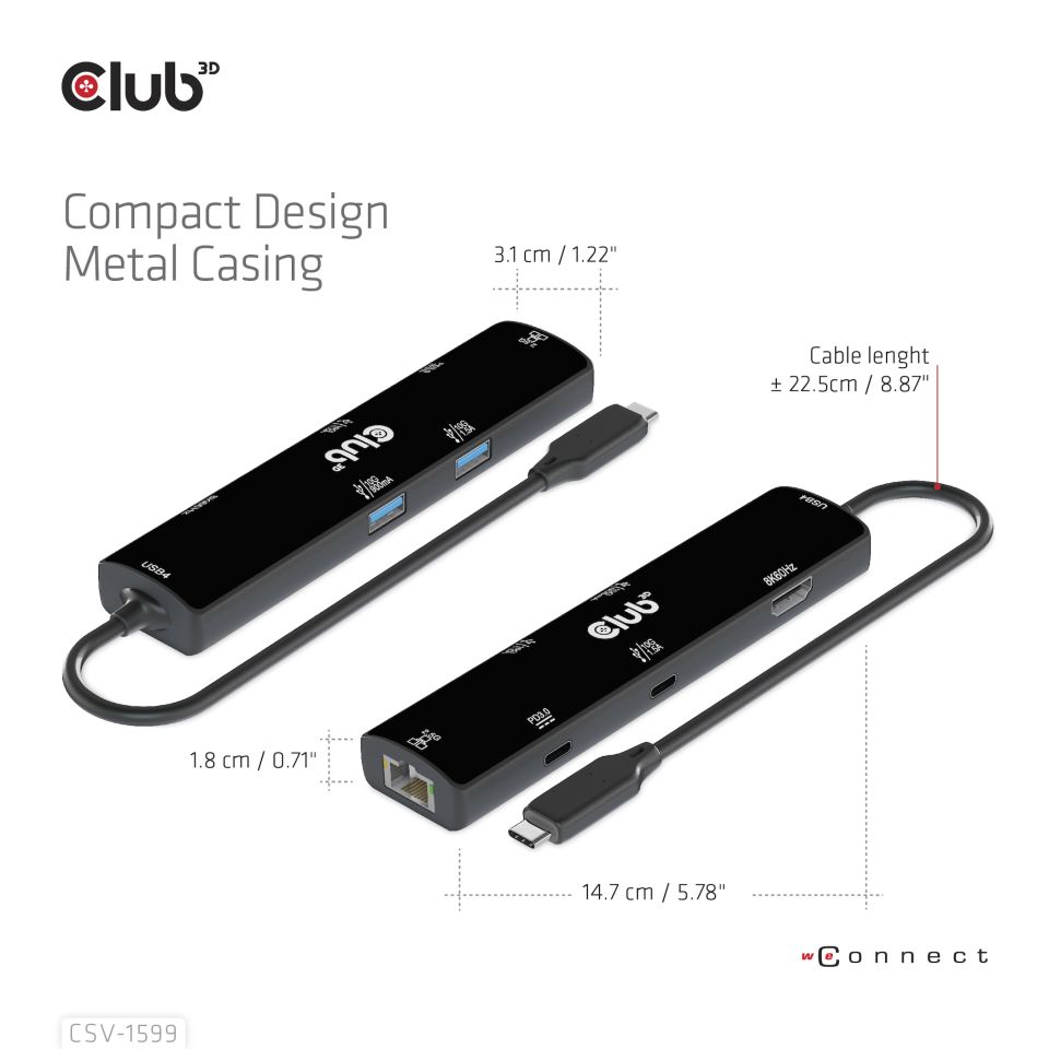 Club 3D Dockingstation 6-in-1  