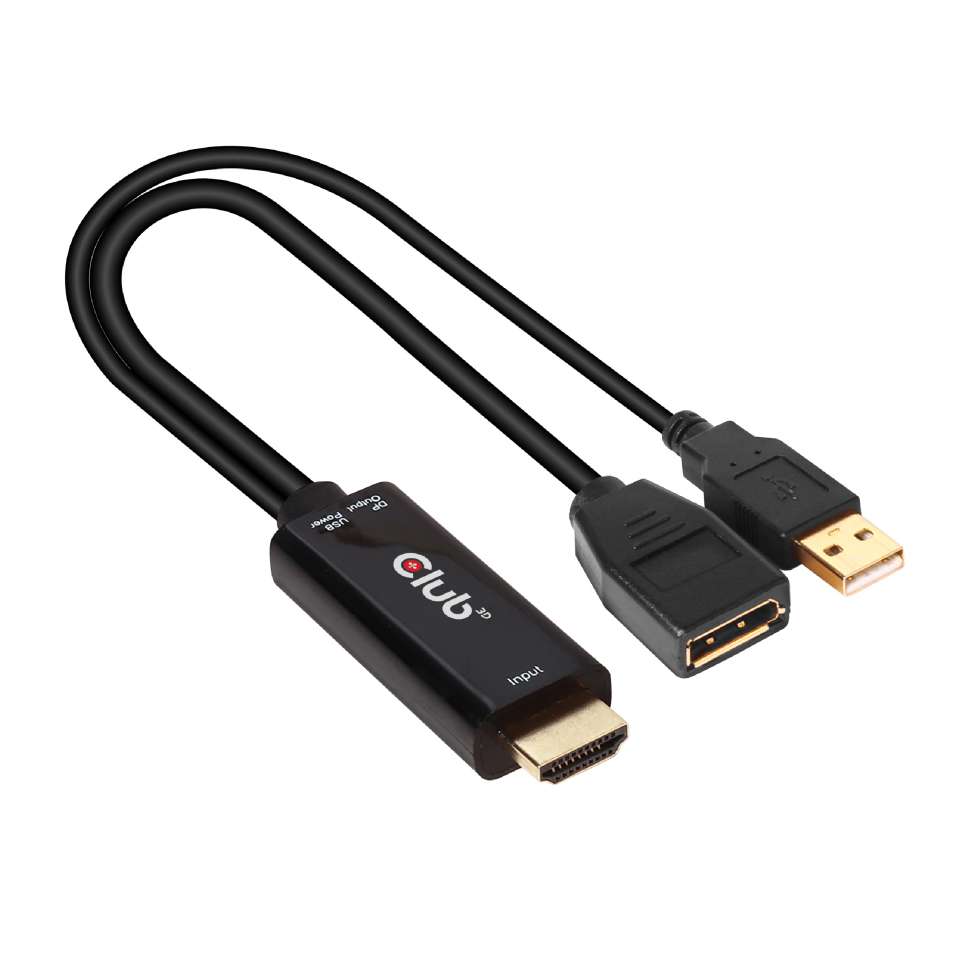 Club 3D HDMI auf DisplayPort (W) Adapter (aktiv)