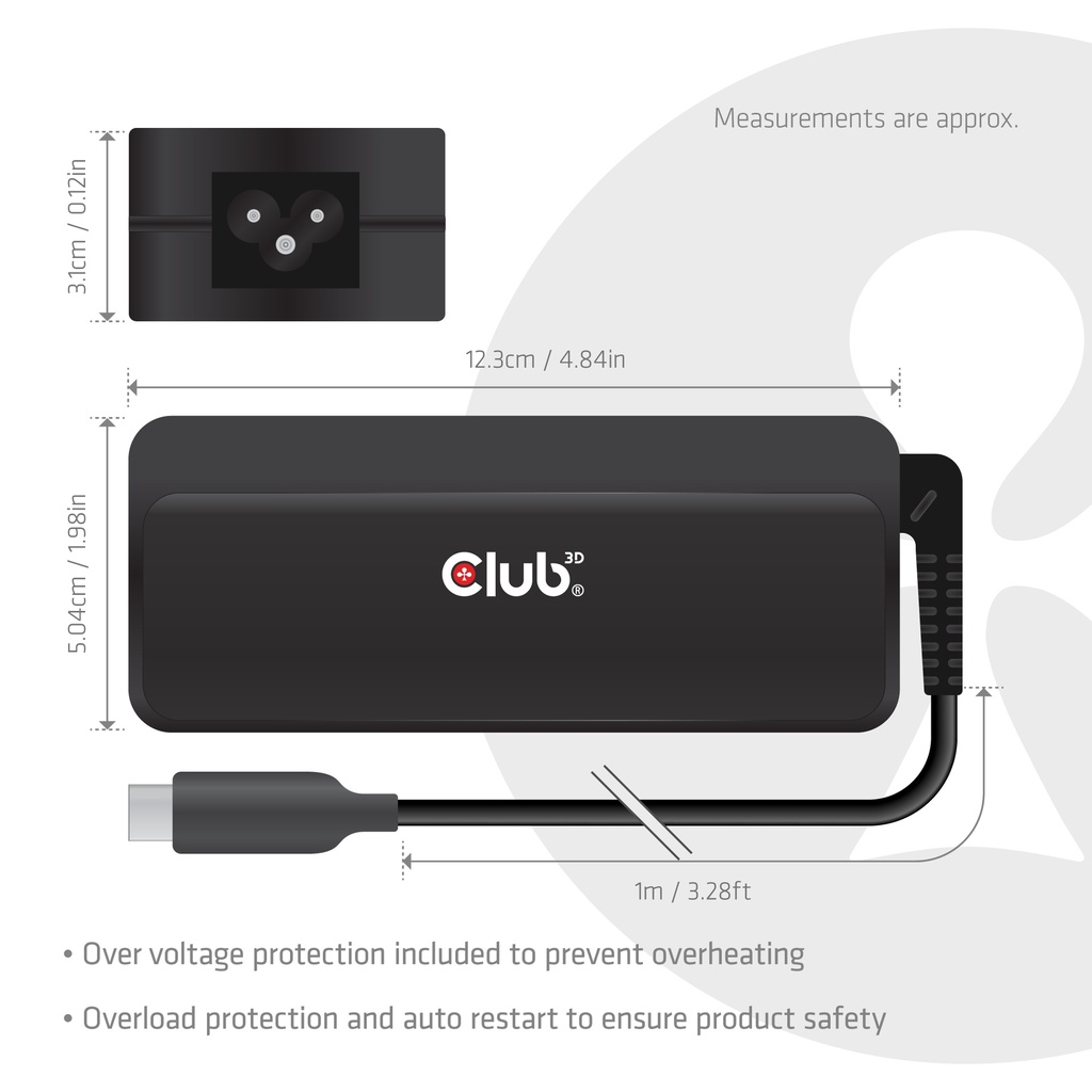 Club 3D USB-C Laptop Charger 140W