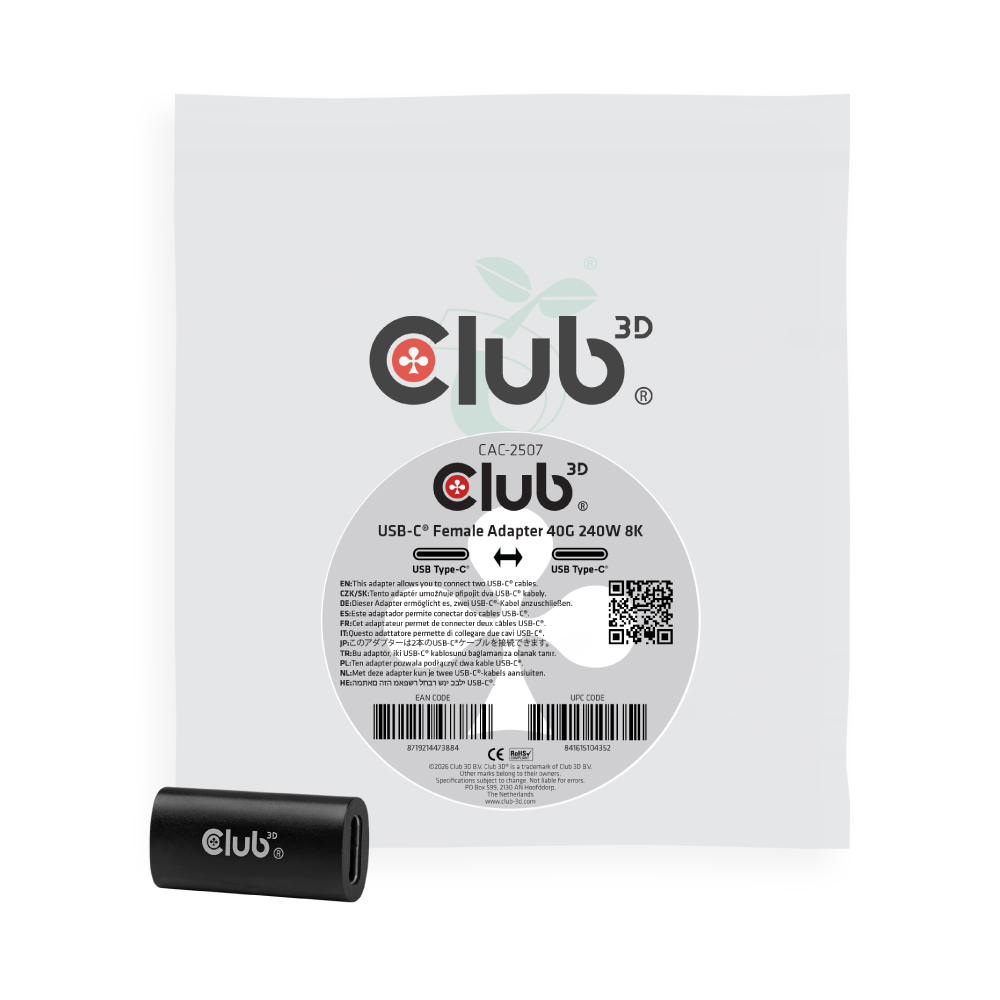 Club3D USB-C® Adapter 40G 240W 8K60Hz