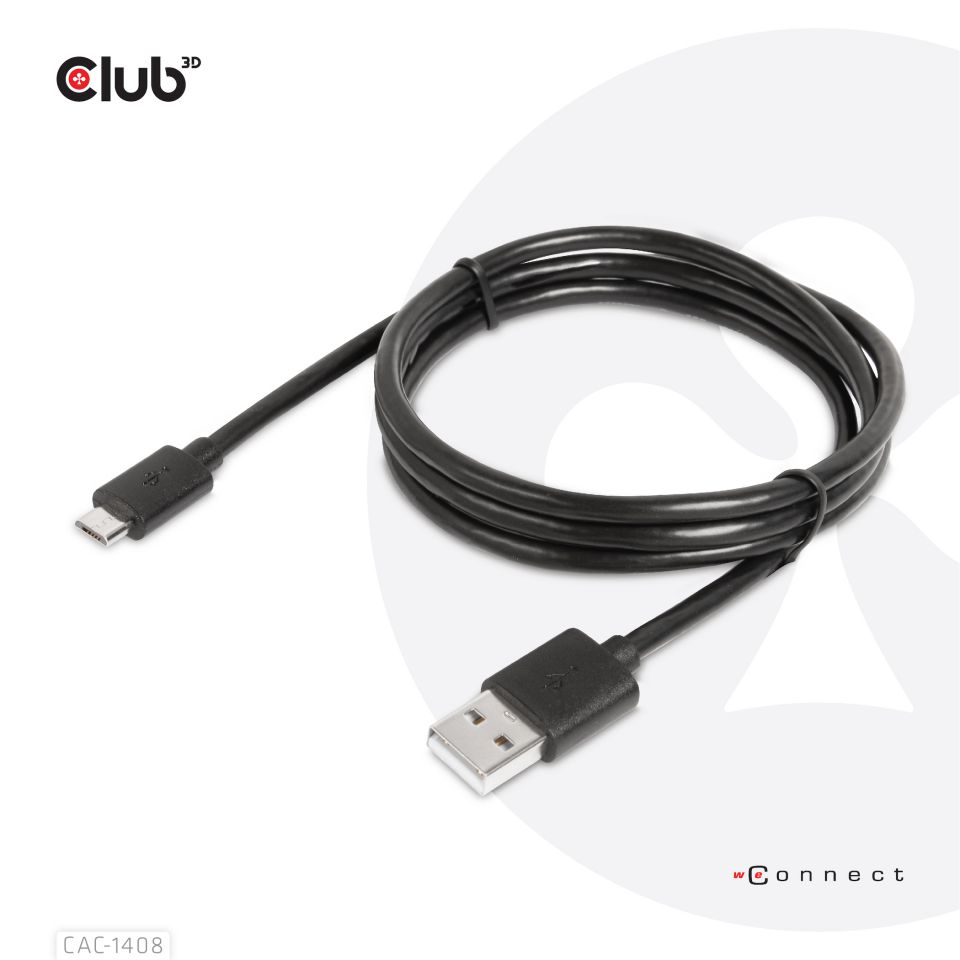 Club 3D Adapterkabel USB-A auf Micro USB - 1m