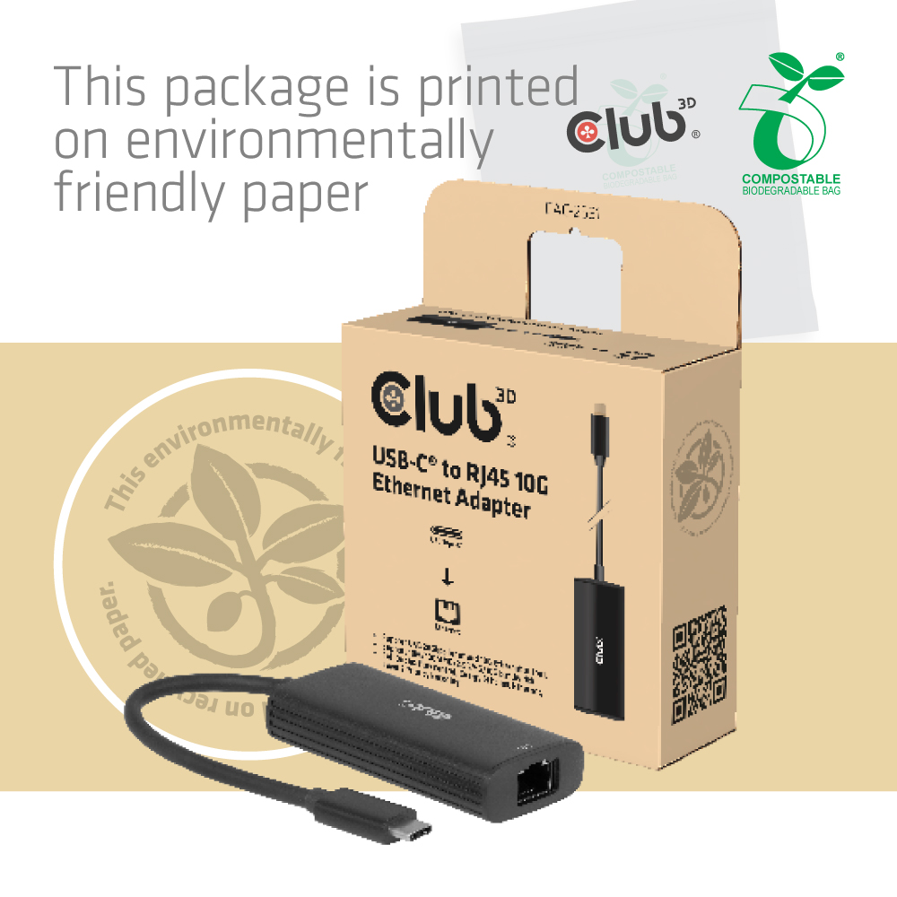 USB-C® auf RJ45 10G Ethernet-Adapter