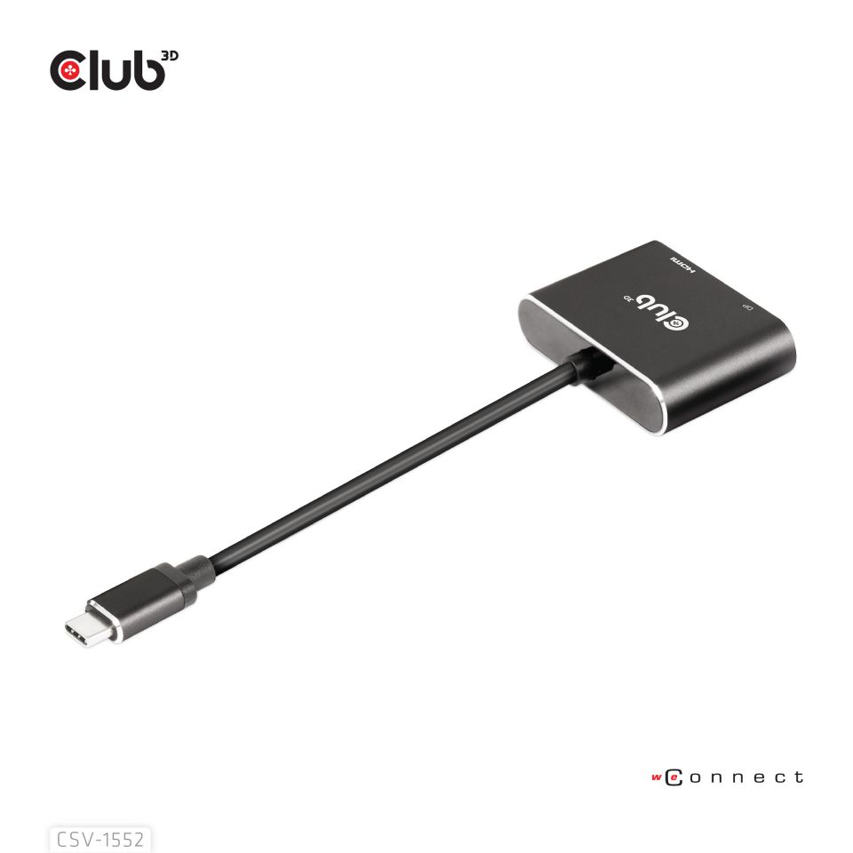 Club 3D Multi Stream Transport (MST) HUB - Dual Display
