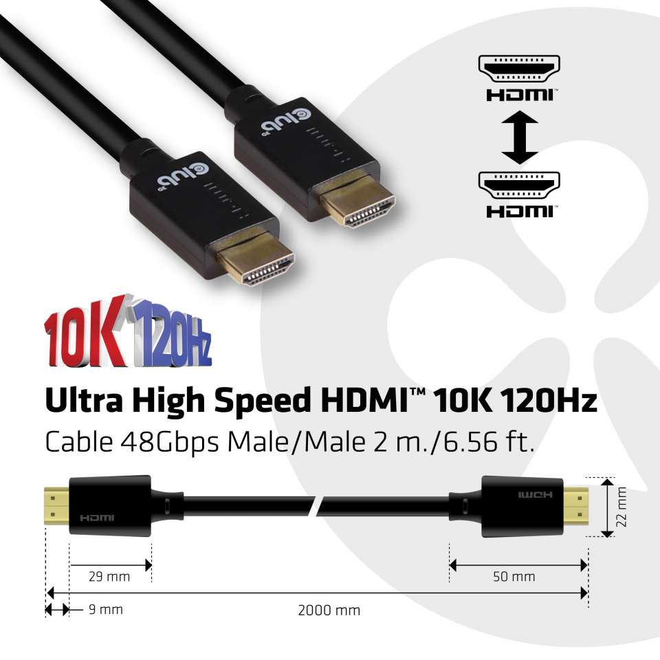 Club 3D HDMI 2.1 Kabel - 2m