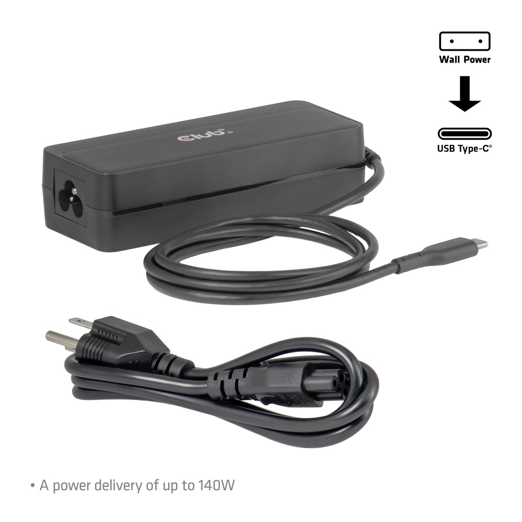 Club 3D USB-C Laptop Charger 140W