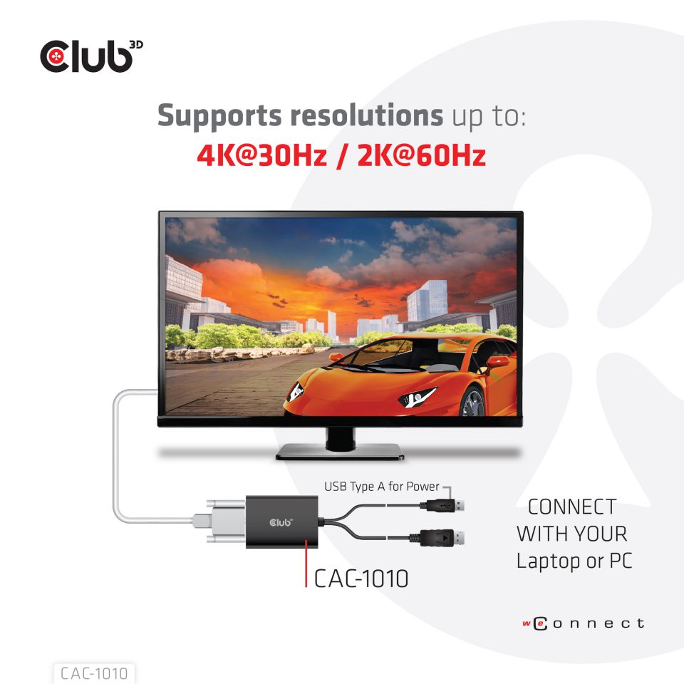 Club 3D DisplayPort auf DL-DVI-D