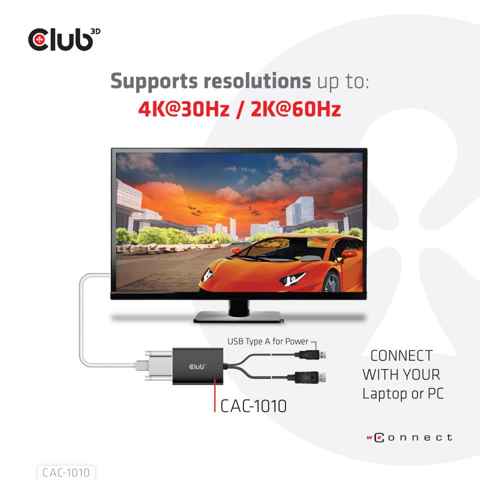 Club 3D DisplayPort auf DL-DVI-D Adapter