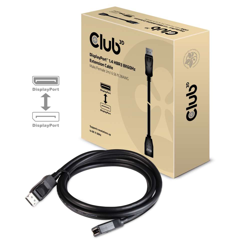 Club 3D DisplayPort Verlängerungskabel - 2 m