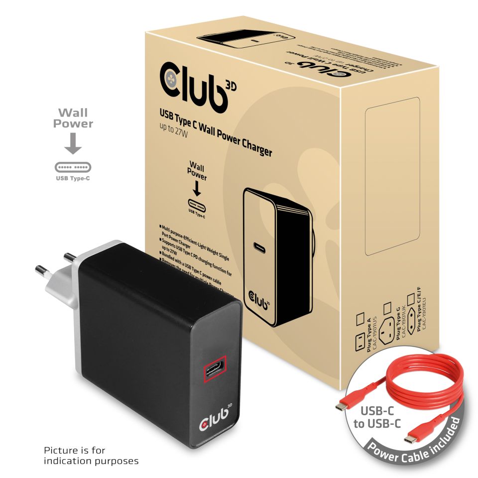 Club 3D Ladegerät - 27 Watt