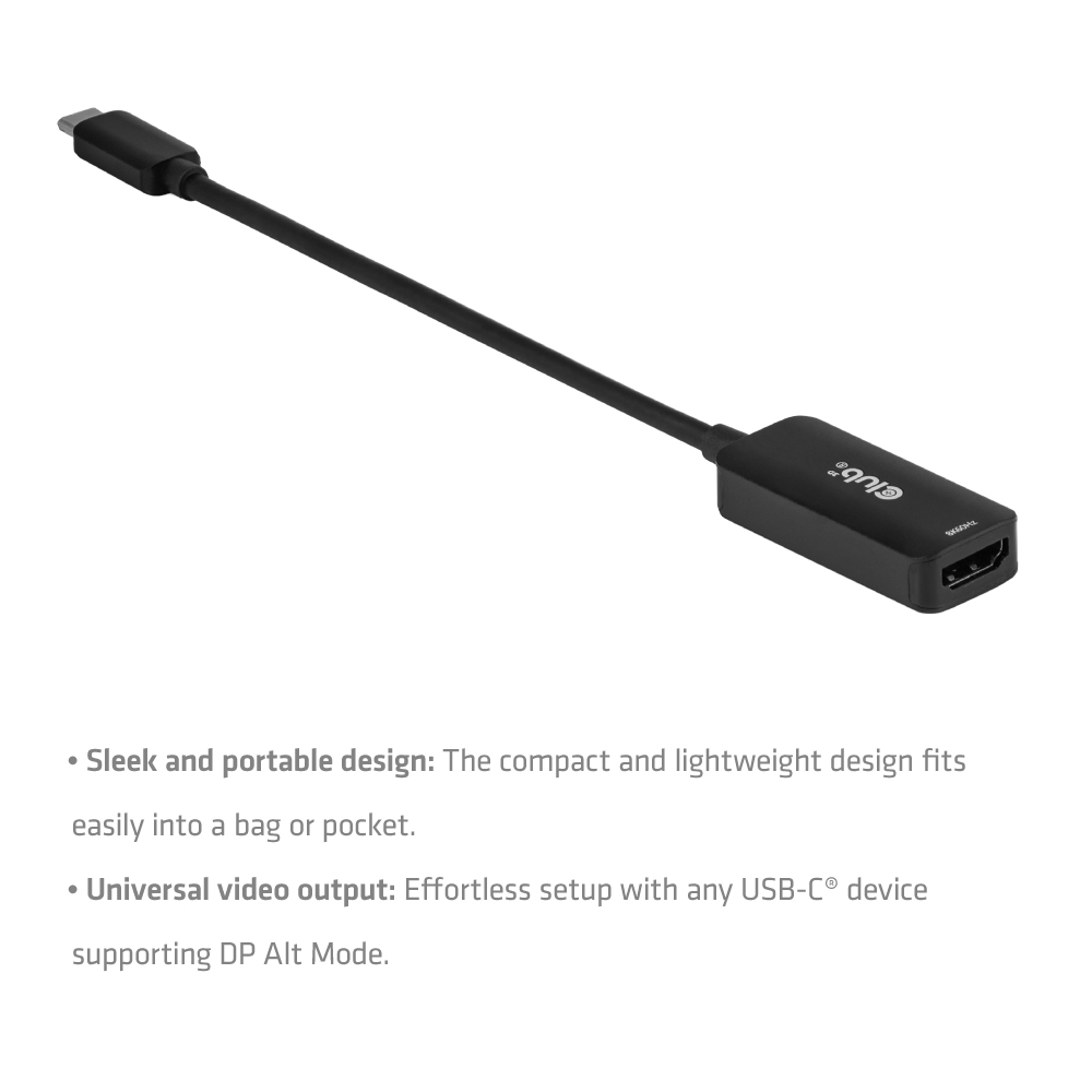 Club 3D USB Typ C auf HDMI 2.1 Adapter