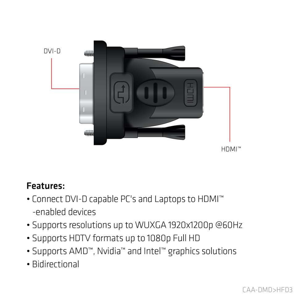 Club 3D DVI-D auf HDMI Adapter