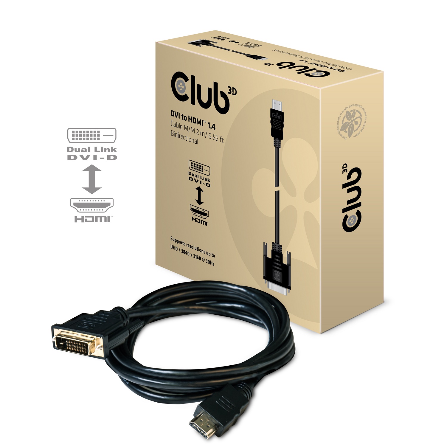 Club 3D DVI auf HDMI Adapterkabel