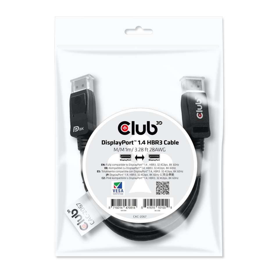 Club 3D DisplayPort-Kabel - 1m