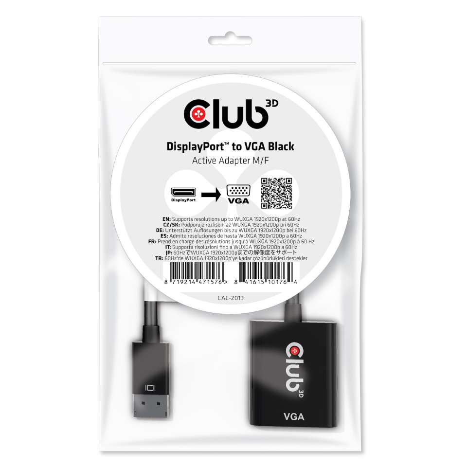 Club 3D DisplayPort auf VGA Adapter