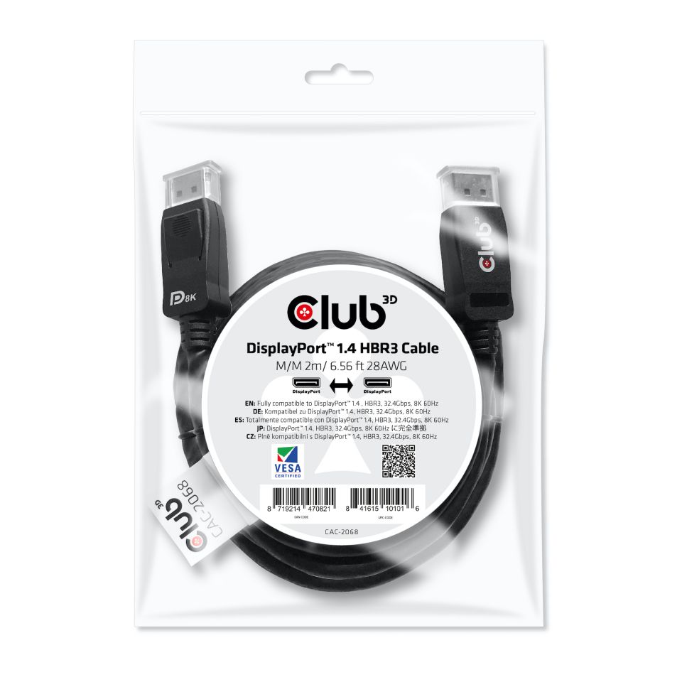 Club 3D DisplayPort Kabel - 2m