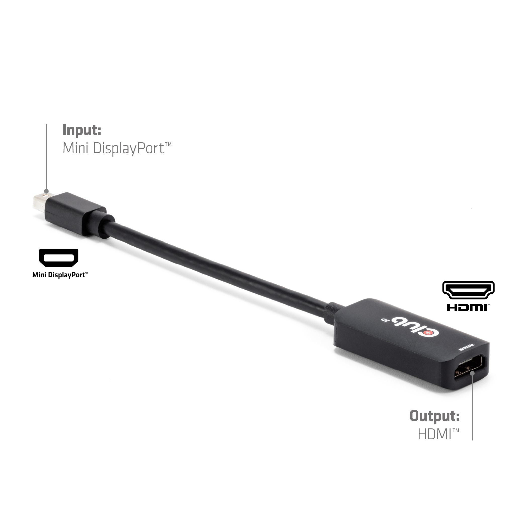 Club 3D Mini-DP auf HDMI Adapter