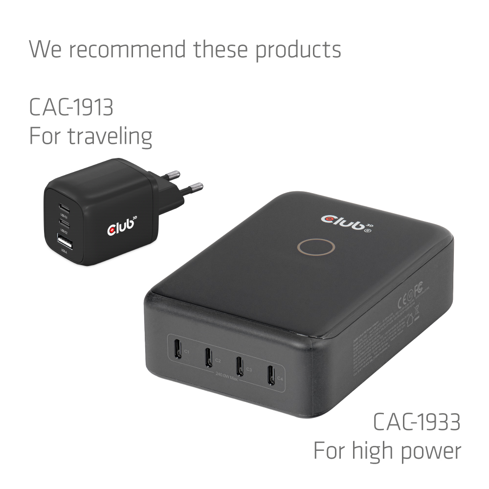 Club 3D USB-C Ladekabel - 2m