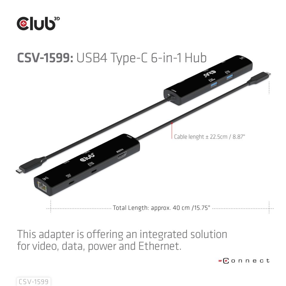 Club 3D Dockingstation 6-in-1  