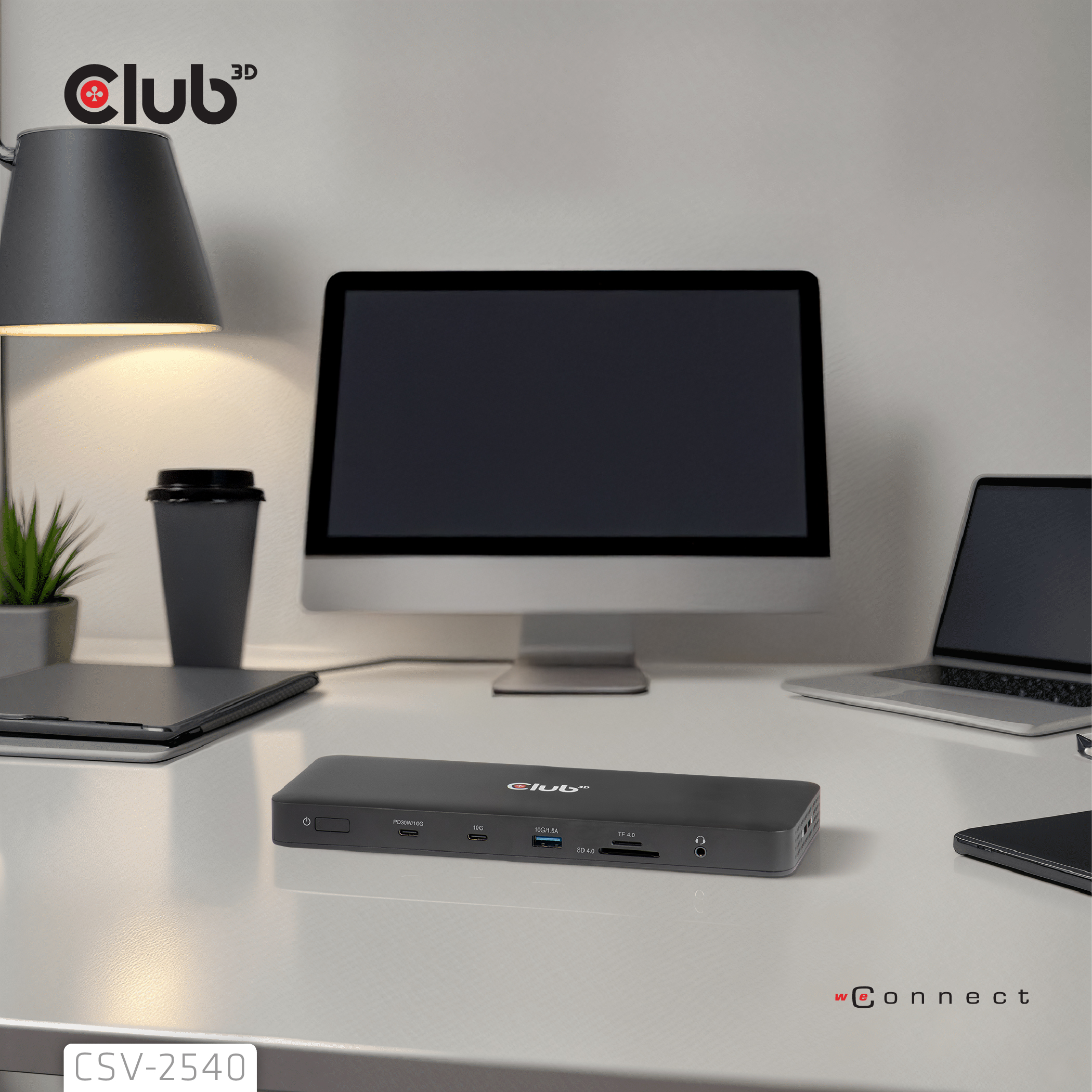 Club 3D Dockingstation - 14 in 1 Quad-Display