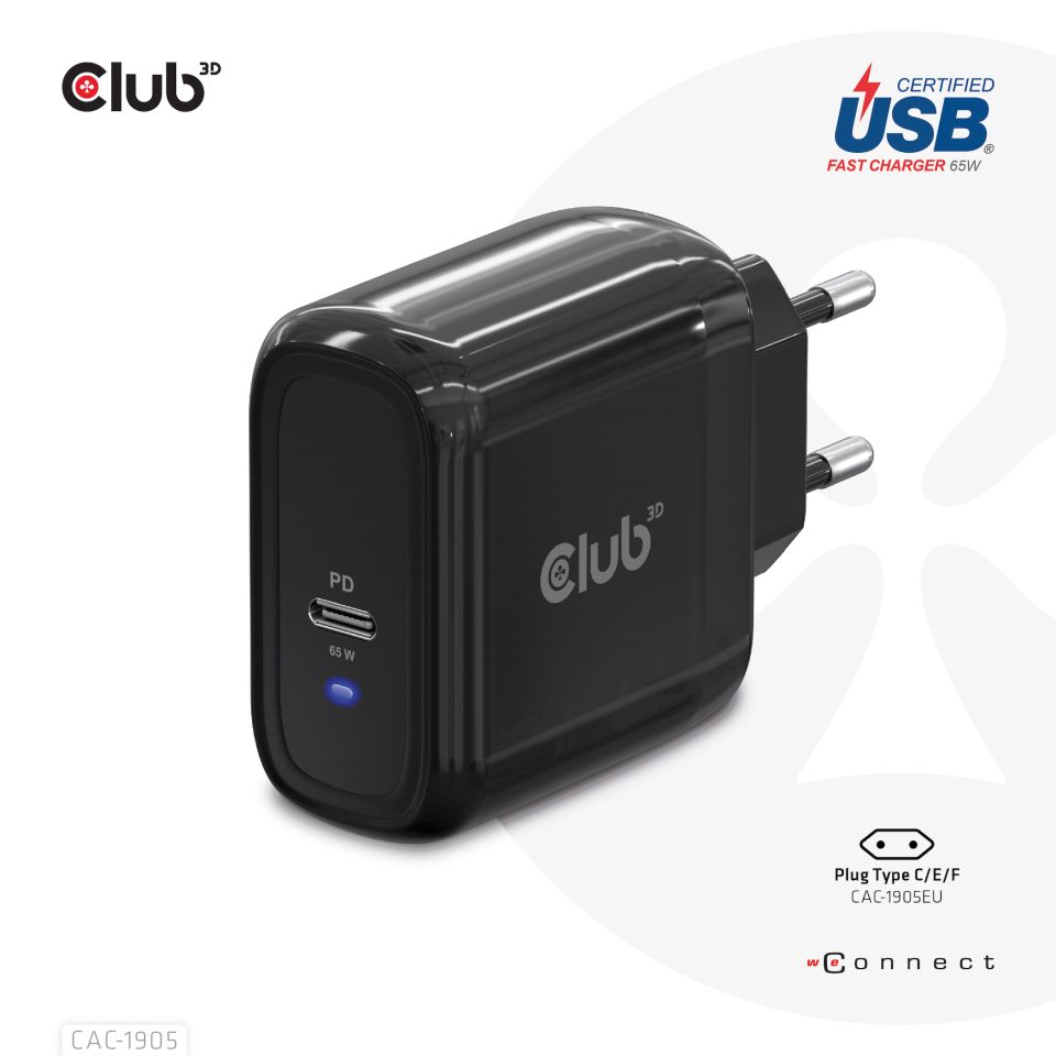 Club 3D Reiseladegerät - 65 W