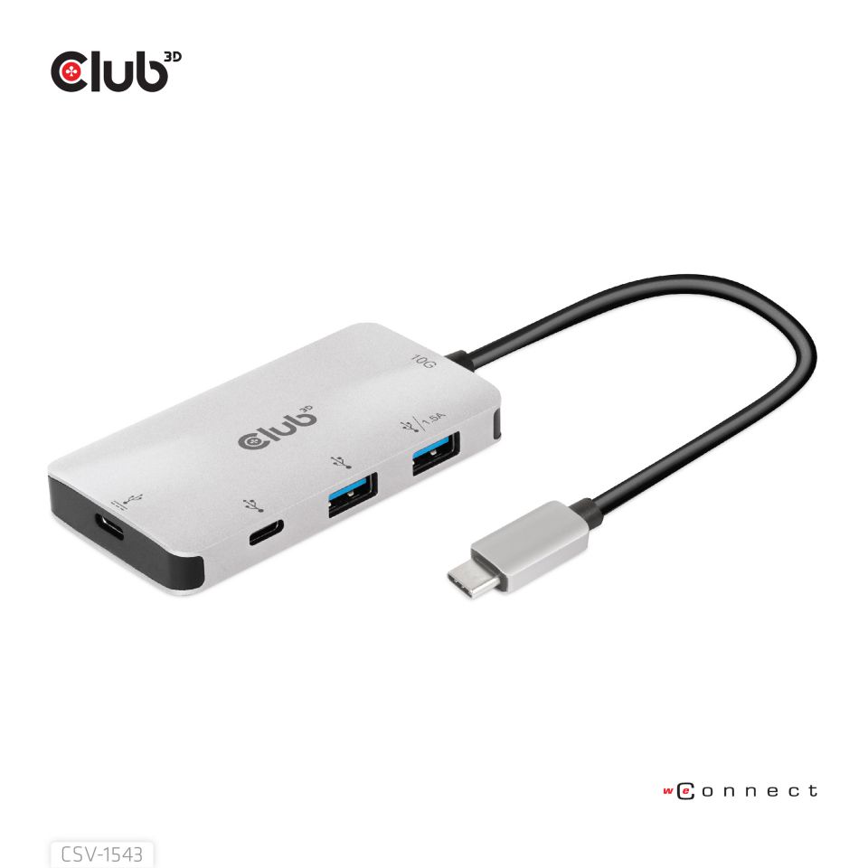Club 3D USB-C Gen2 auf USB-A Data Hub