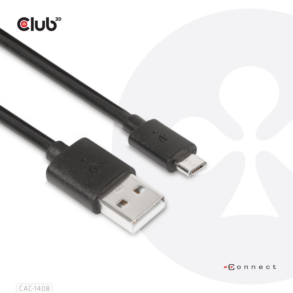 Club 3D Adapterkabel USB-A auf Micro USB - 1m