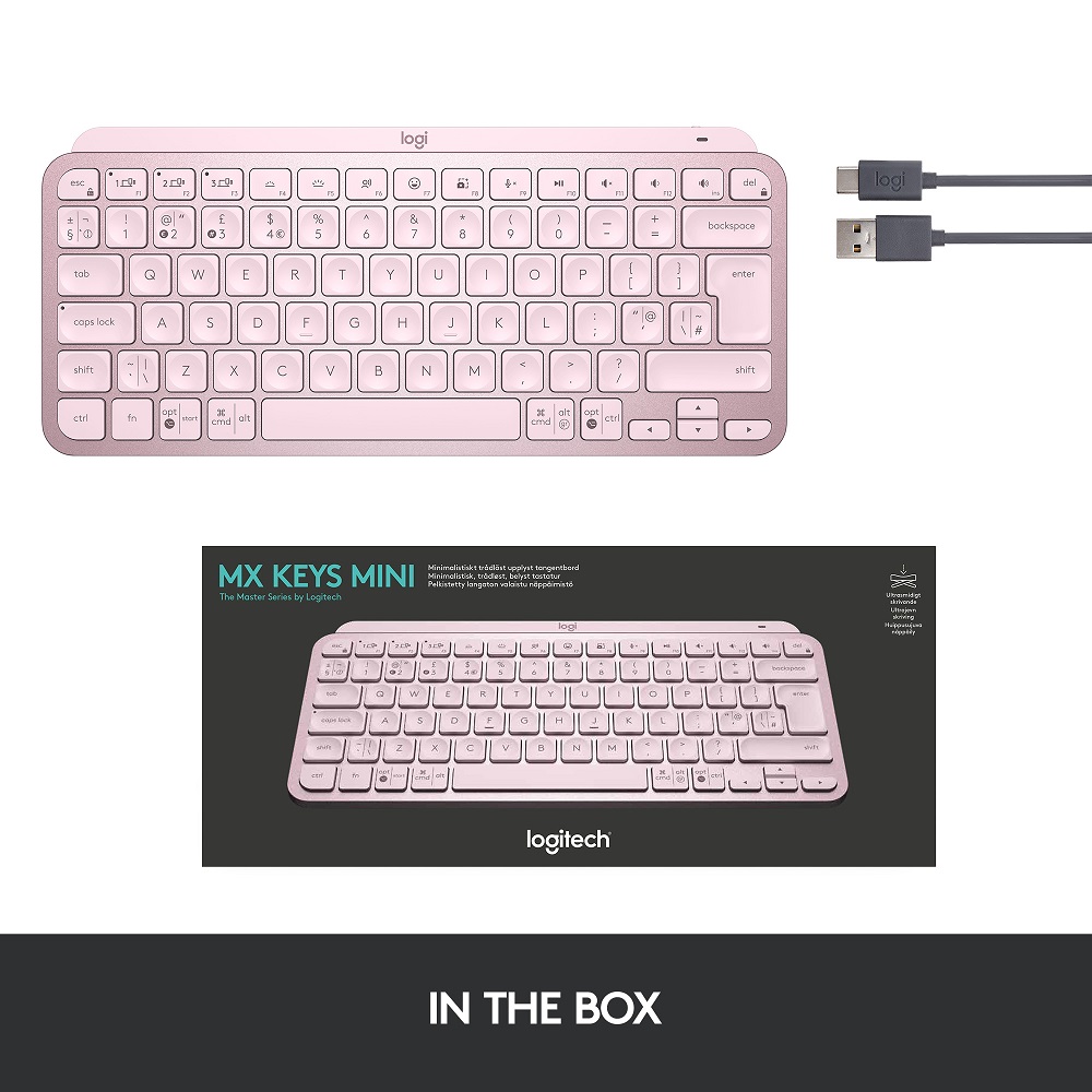 Logitech MX Keys Mini - Rosa