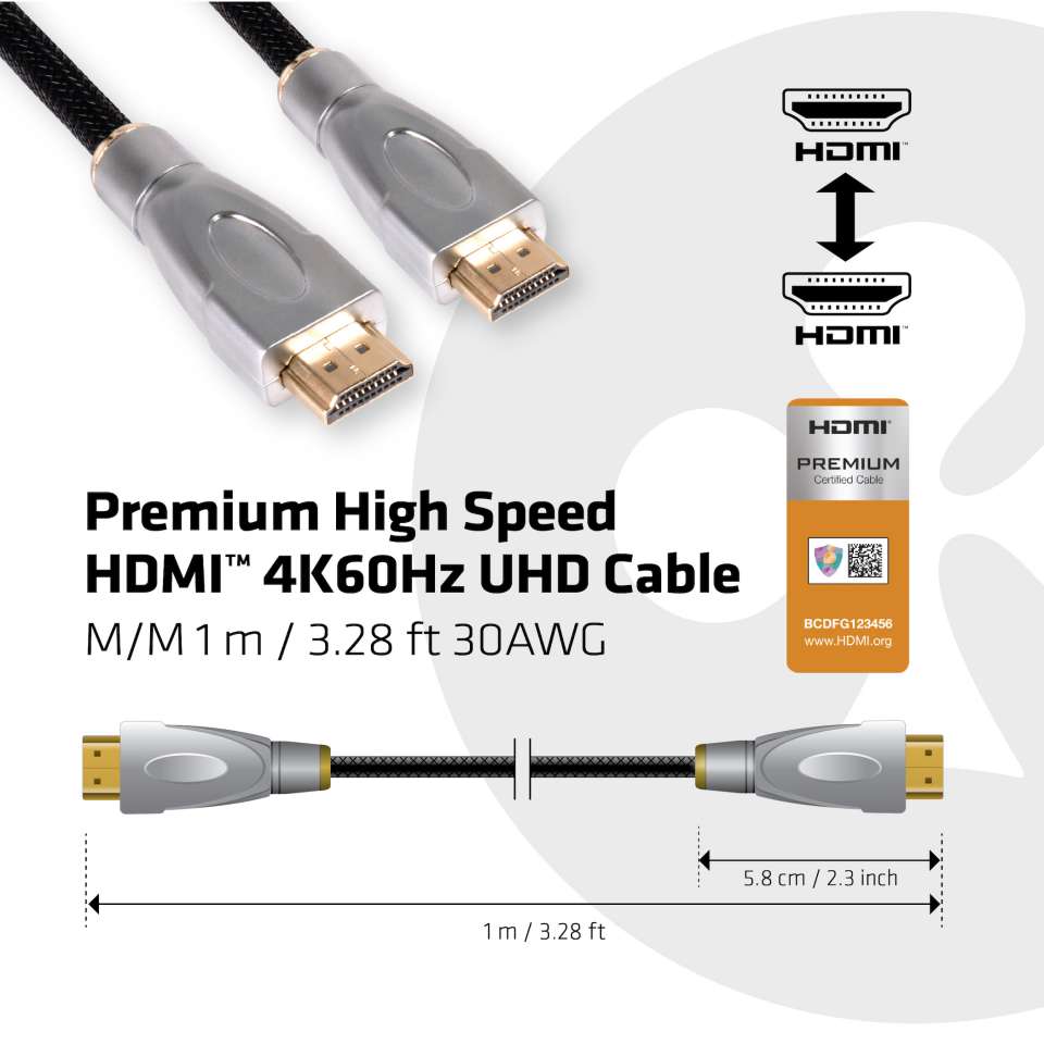 Club 3D High Speed HDMI Kabel - 1 m