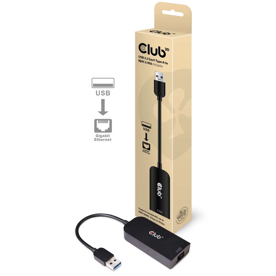 Club 3D USB-A auf RJ45