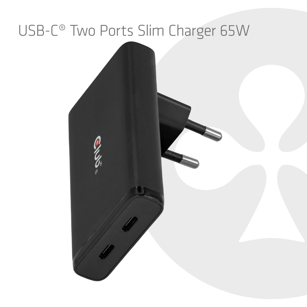 USB-C® Ladegerät Slim 2-Port 65W